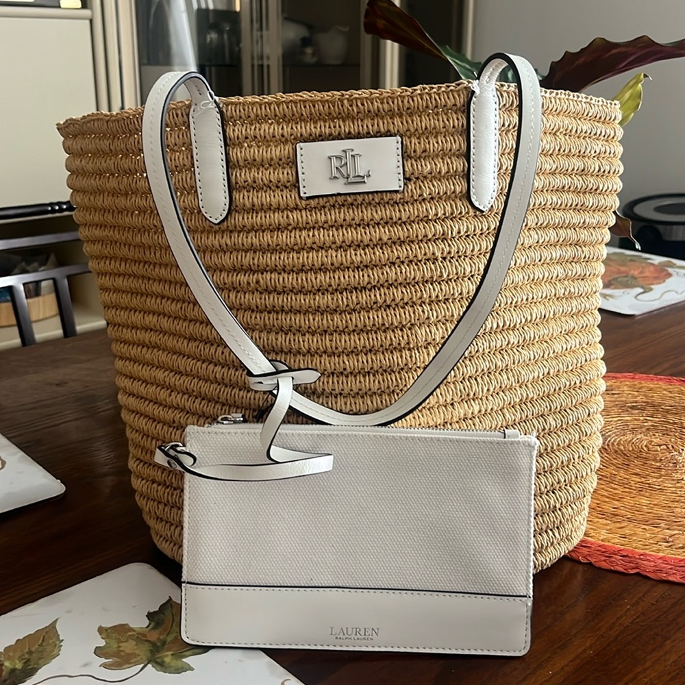 Crochet Ralph Lauren tote as you can see the pictures
